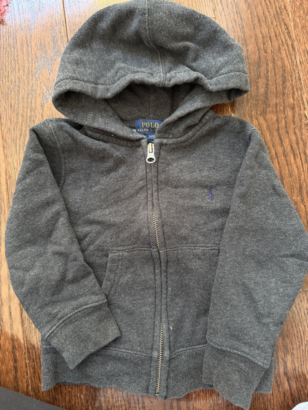 Polo by Ralph Lauren Kids Dark Gray Hooded Zip Sweatshirt